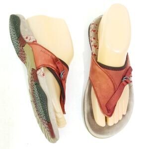 Merrell Senise ruby leather slides mules sandals 6